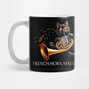 Funny Cat Playing French Horn French Horn Maestro Mug